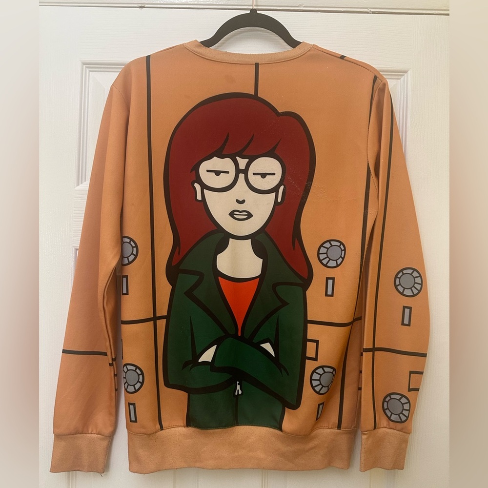 ULTRA RARE MTV’S DARIA ALL OVER PRINT SWEATSHIRT